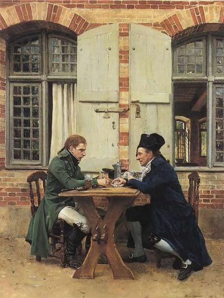 Jean-Louis-Ernest Meissonier The Card Players Sweden oil painting art